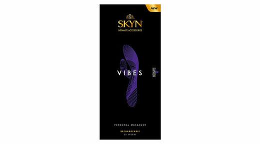 Fekete doboz az Lifestyles SKYN Vibes Premium Personal Massager készülékhez