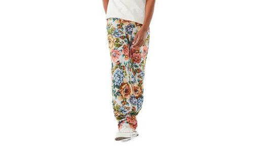 Flerfarvet bukser med blomsterprint