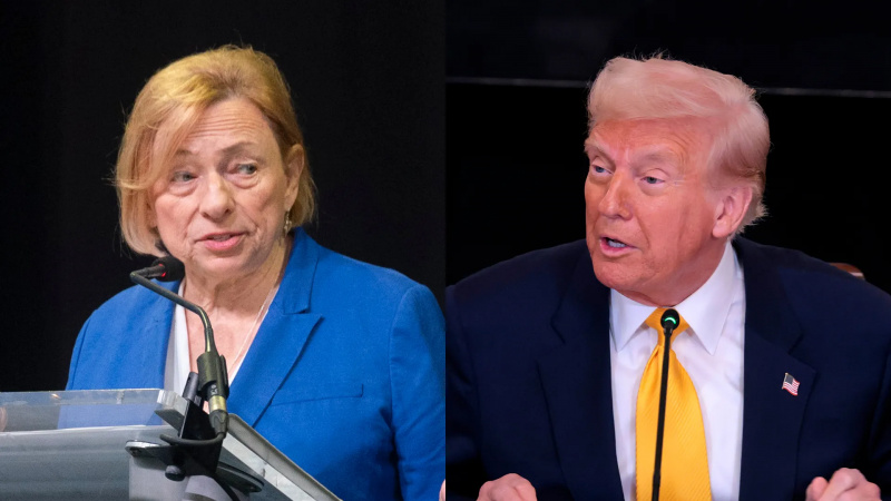 Janet Mills Donald Trump